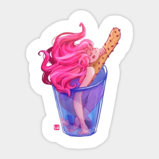 Underwater girl Sticker